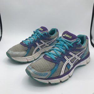Asics Gel Excite 2 Womens Size 7 Gray Purple Teal